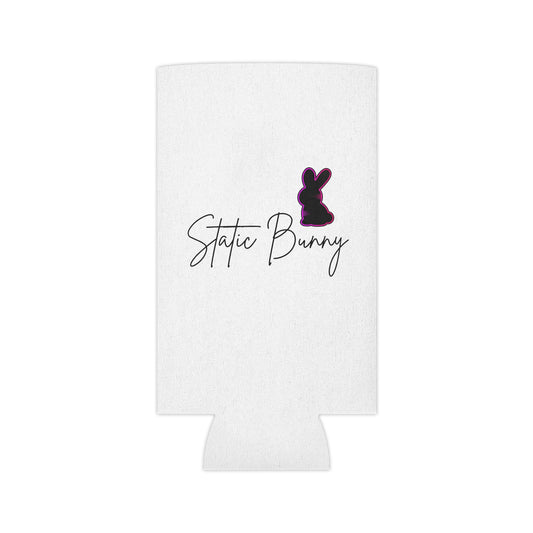 Static Bunny Can Cooler - Ultraviolet