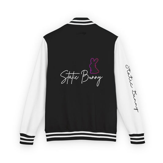 Static Bunny Letterman Jacket - Ultraviolet