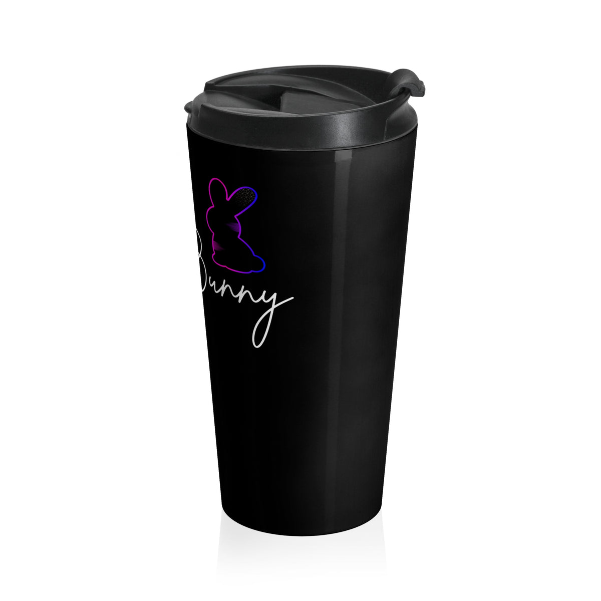 Static Bunny Travel Mug - Synthwave