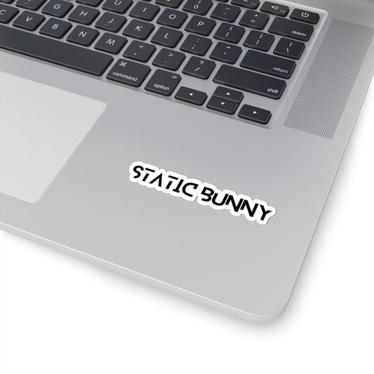 Static Bunny Logo Sticker - Synthwave