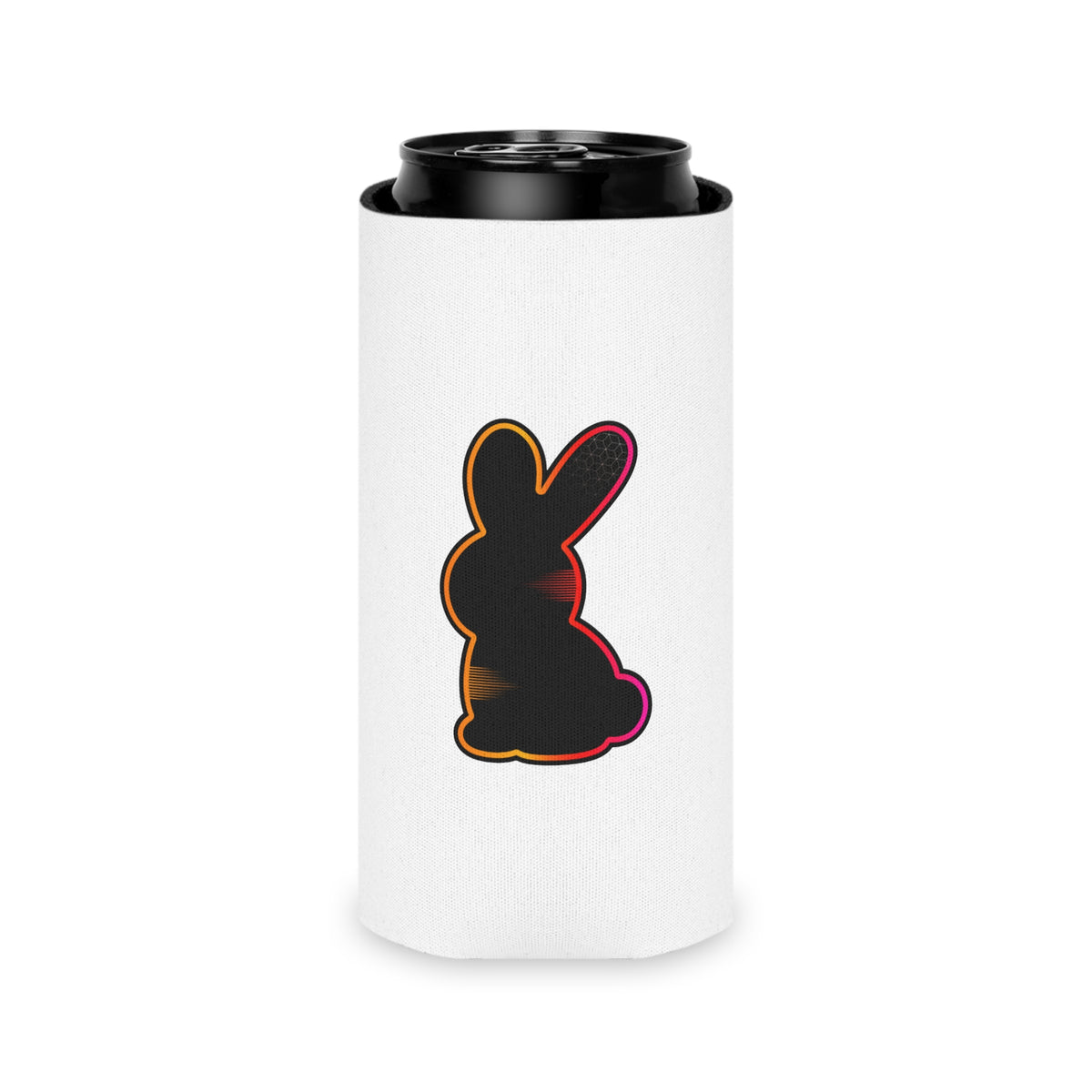 Static Bunny Can Cooler - Neon Sunset