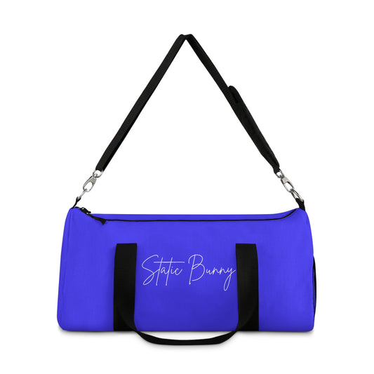 Neon Static Bunny Duffel Bag — Ultraviolet