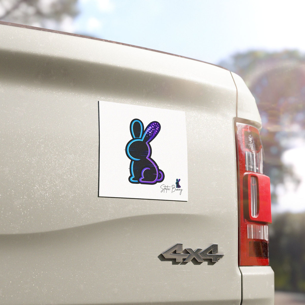 Static Bunny Car Magnet - Deep Hydro