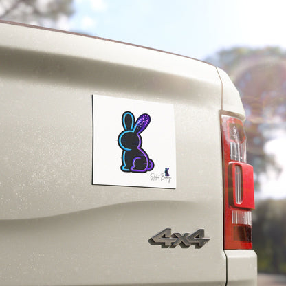 Static Bunny Car Magnet - Deep Hydro