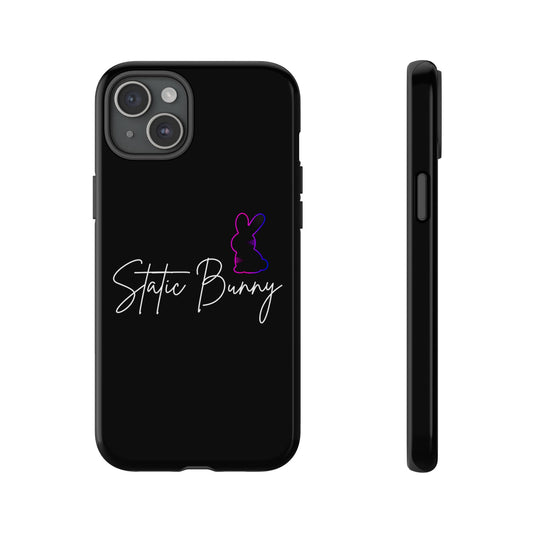 Static Bunny Phone Case - Synthwave