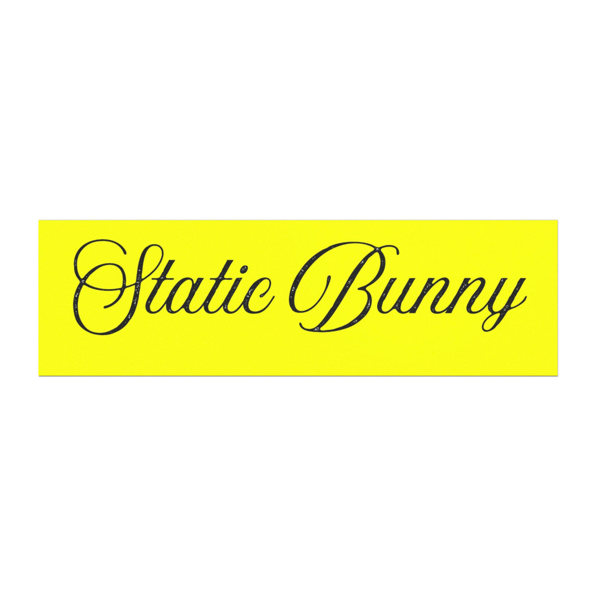 Static Bunny Magnet — Neon Sunset