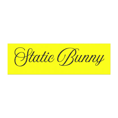 Static Bunny Magnet — Neon Sunset