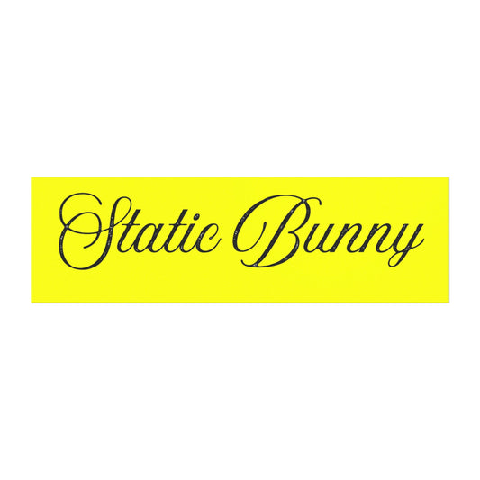 Static Bunny Magnet — Neon Sunset