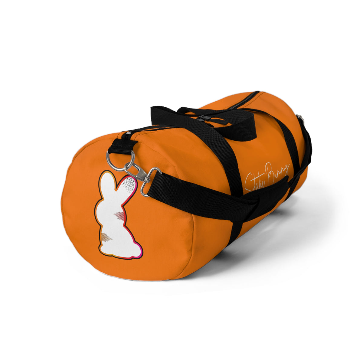 Neon Static Bunny Duffel Bag - Neon Sunset