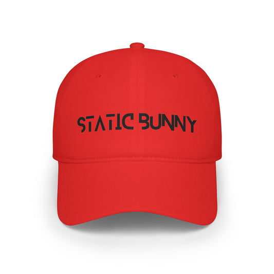 Static Bunny Baseball Cap - Synthwave Font