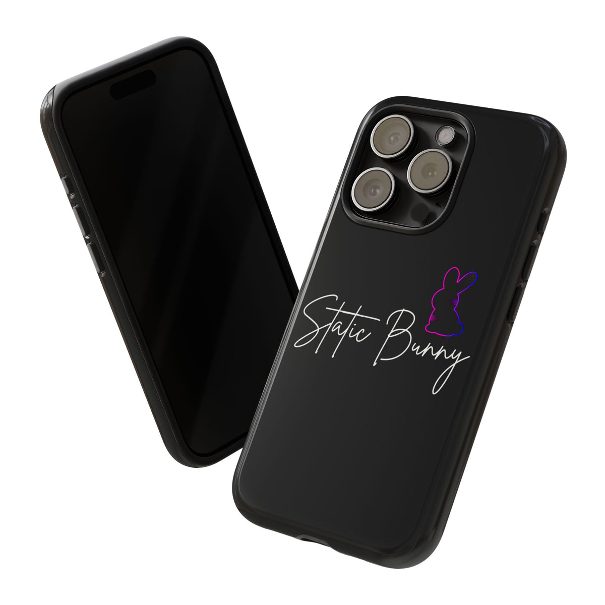 Static Bunny Phone Case - Synthwave