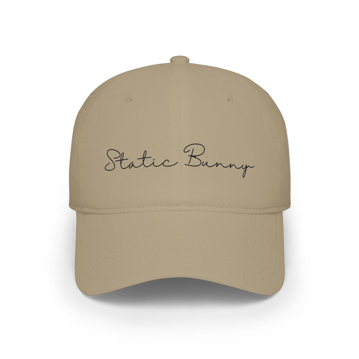 Static Bunny Baseball Cap - Ultraviolet Font