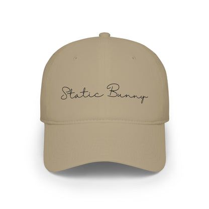 Static Bunny Baseball Cap - Ultraviolet Font