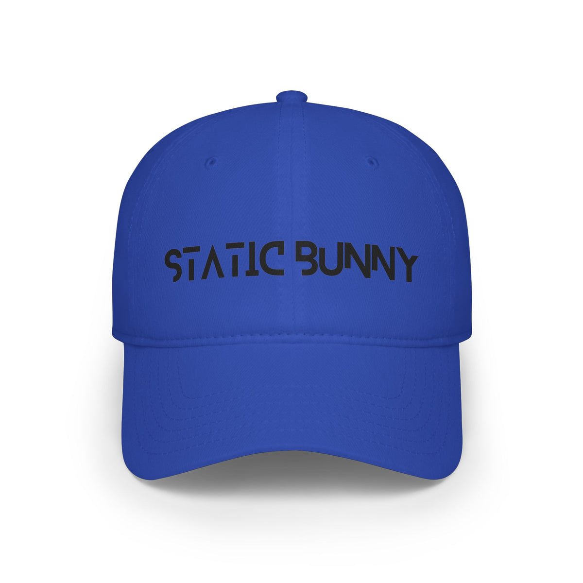 Static Bunny Baseball Cap - Synthwave Font