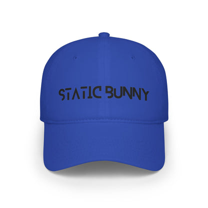 Static Bunny Baseball Cap - Synthwave Font