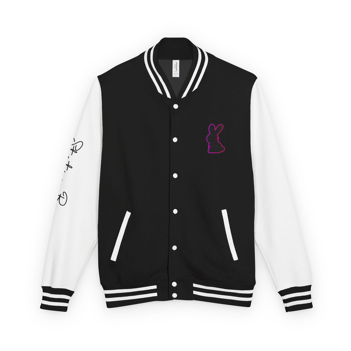Static Bunny Letterman Jacket - Ultraviolet