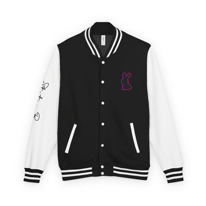 Static Bunny Letterman Jacket - Ultraviolet