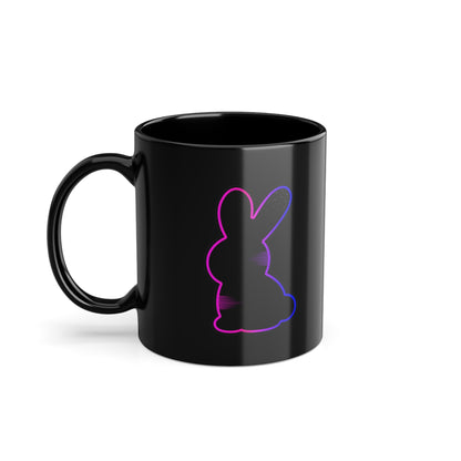 Static Bunny Mug — Synthwave
