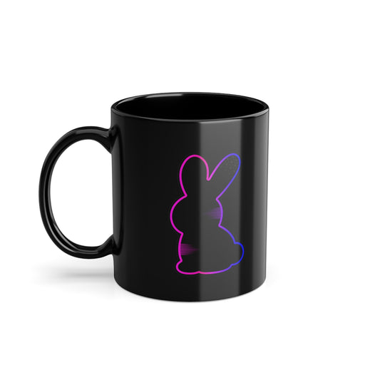 Static Bunny Mug — Synthwave