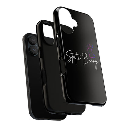 Static Bunny Phone Case - Synthwave