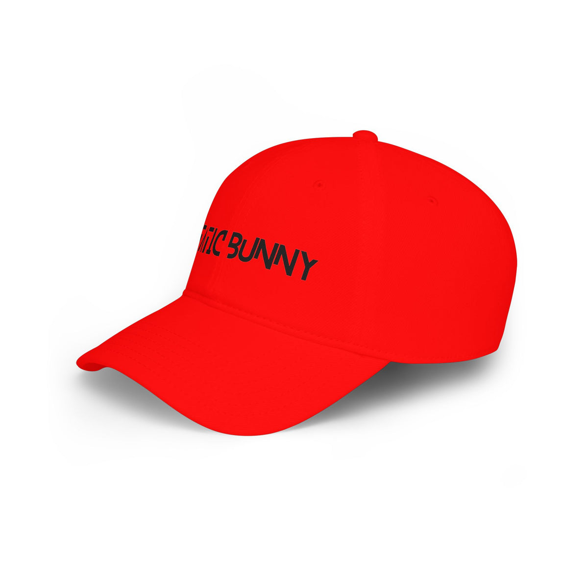 Static Bunny Baseball Cap - Synthwave Font