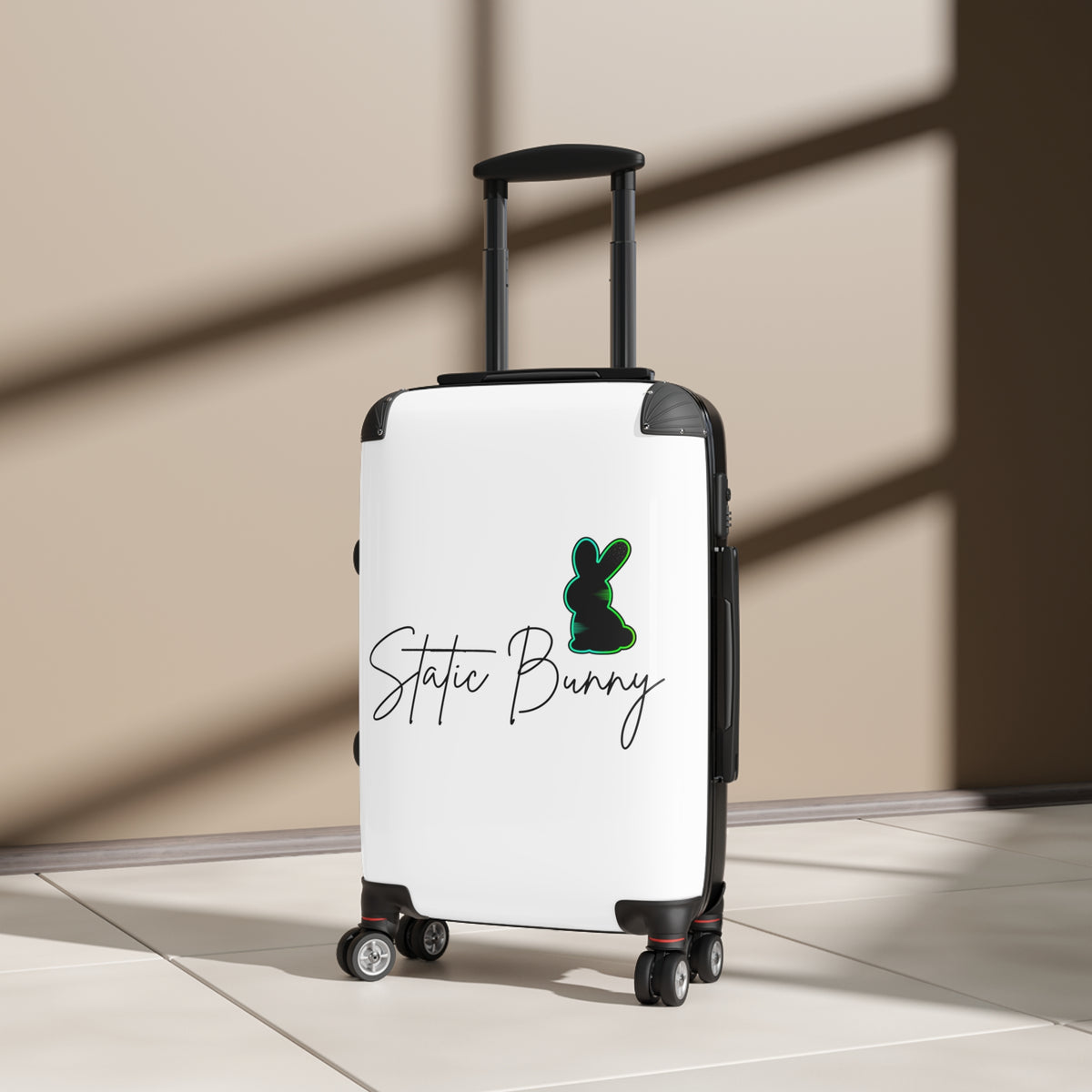 Static Bunny Carry-on Suitcase - Radioactive