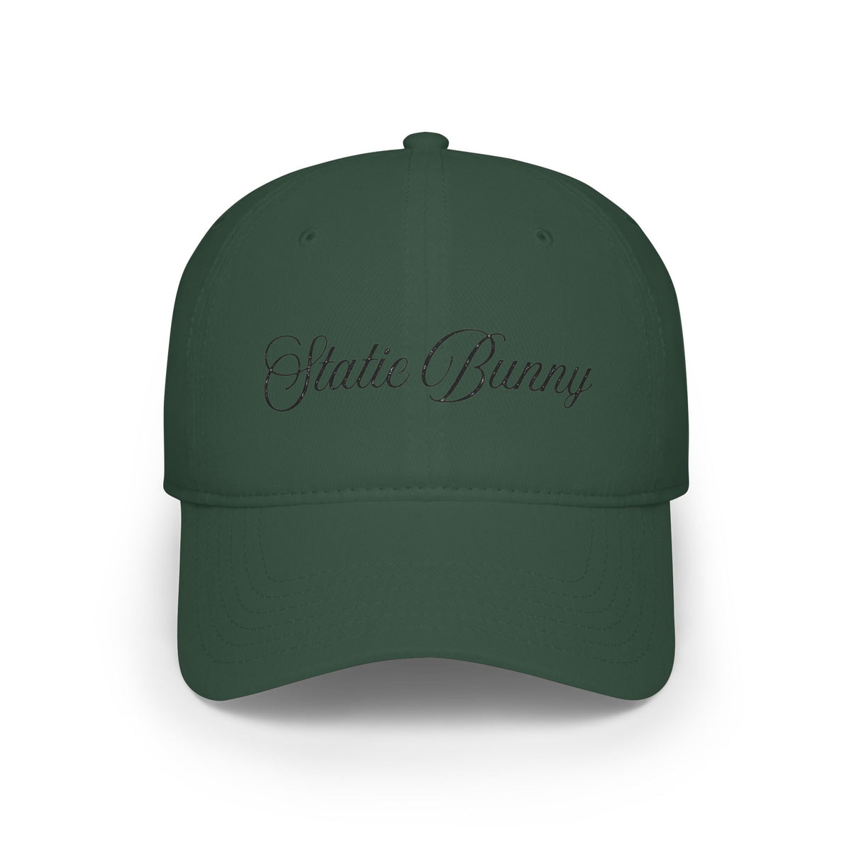 Static Bunny Baseball Cap - Neon Sunset Font