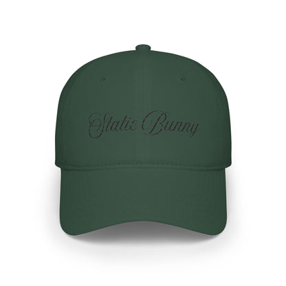 Static Bunny Baseball Cap - Neon Sunset Font