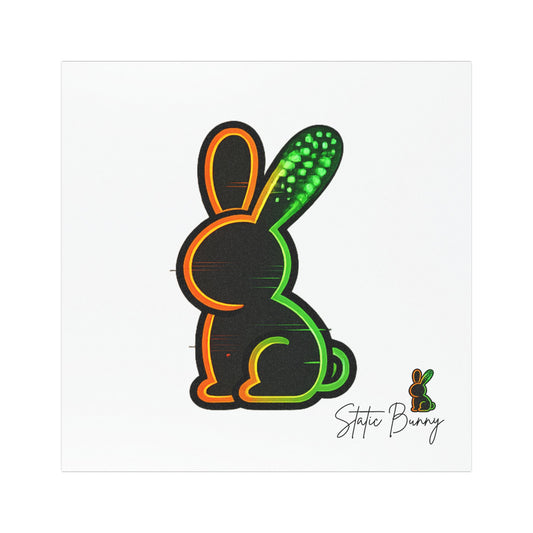 Static Bunny Car Magnet - Radioactive