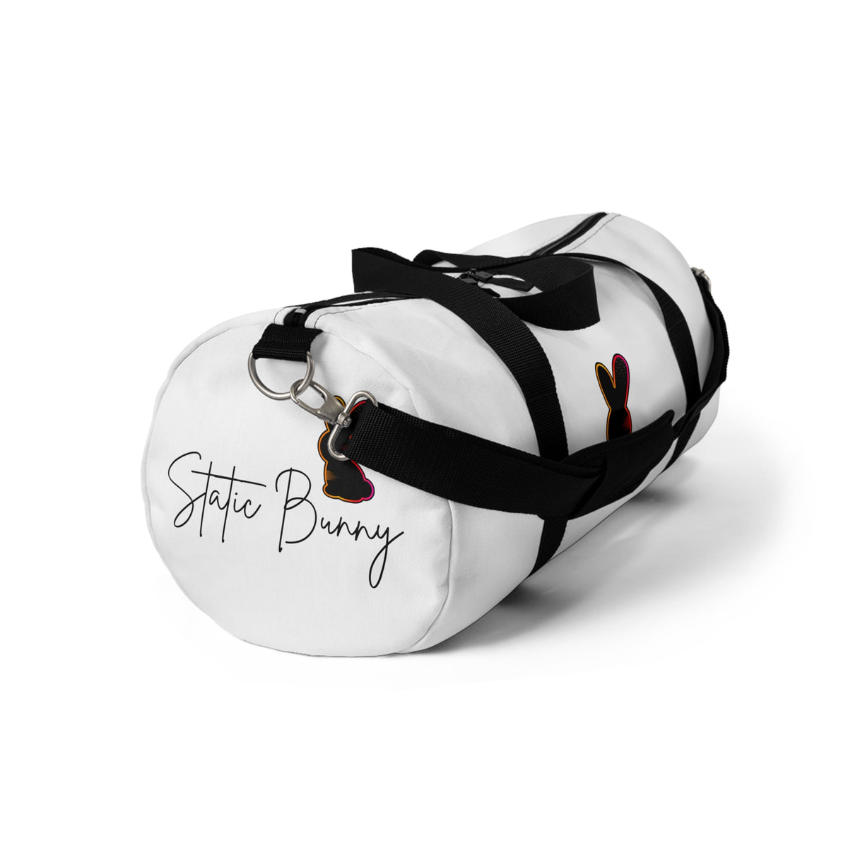Static Bunny Duffel Bag - Neon Sunset