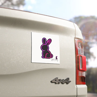 Static Bunny Car Magnet - Ultraviolet