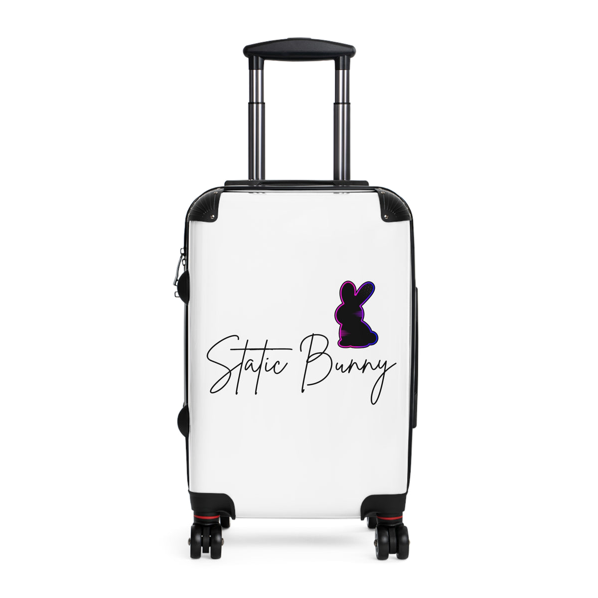 Static Bunny Carry-On Suitcase - Synthwave