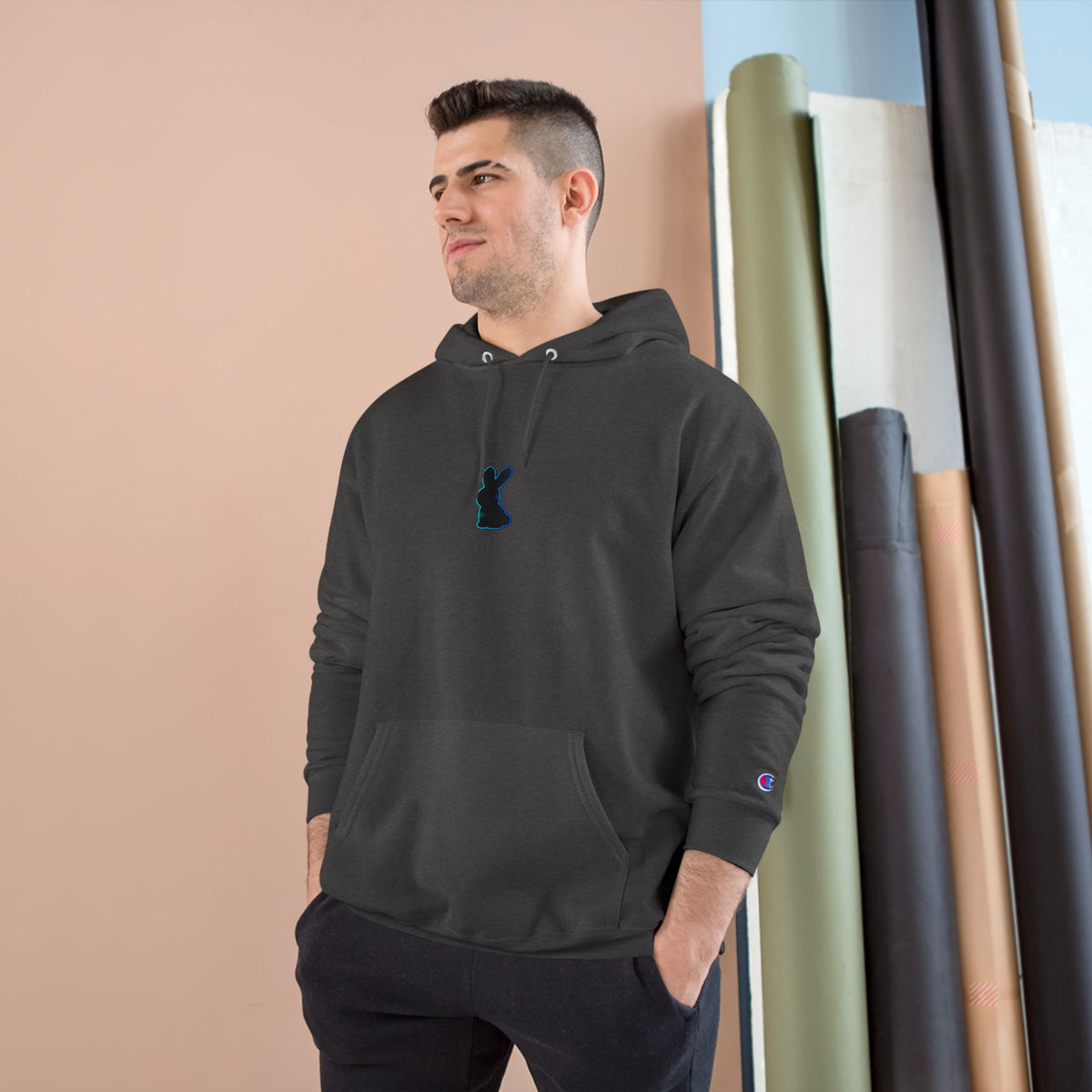 Static Bunny Hoodie - Deep Hydro