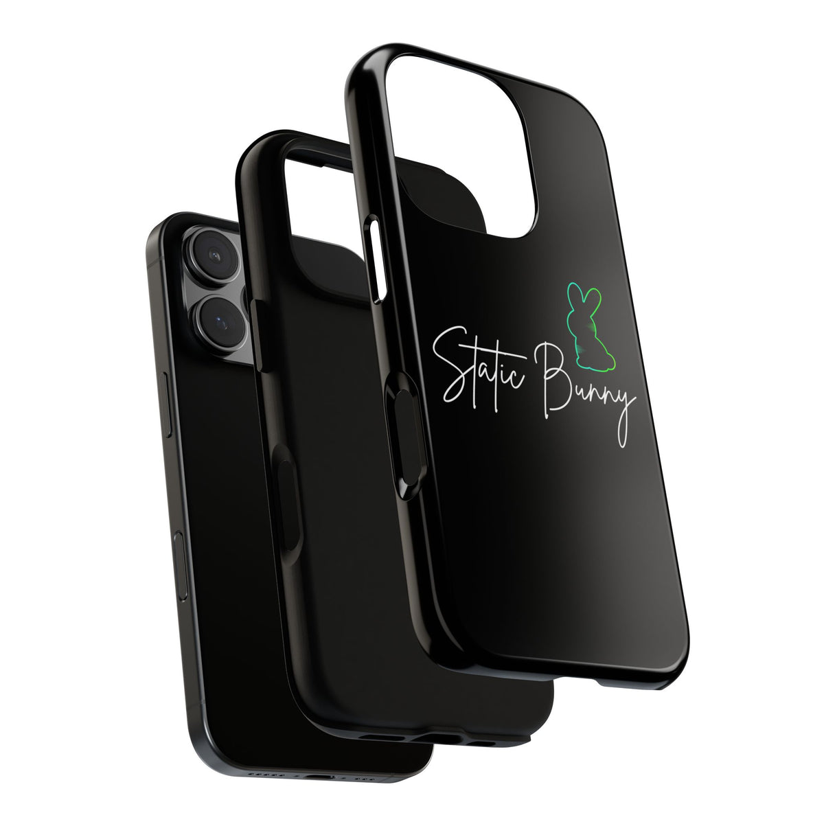 Static Bunny Phone Case - Radioactive