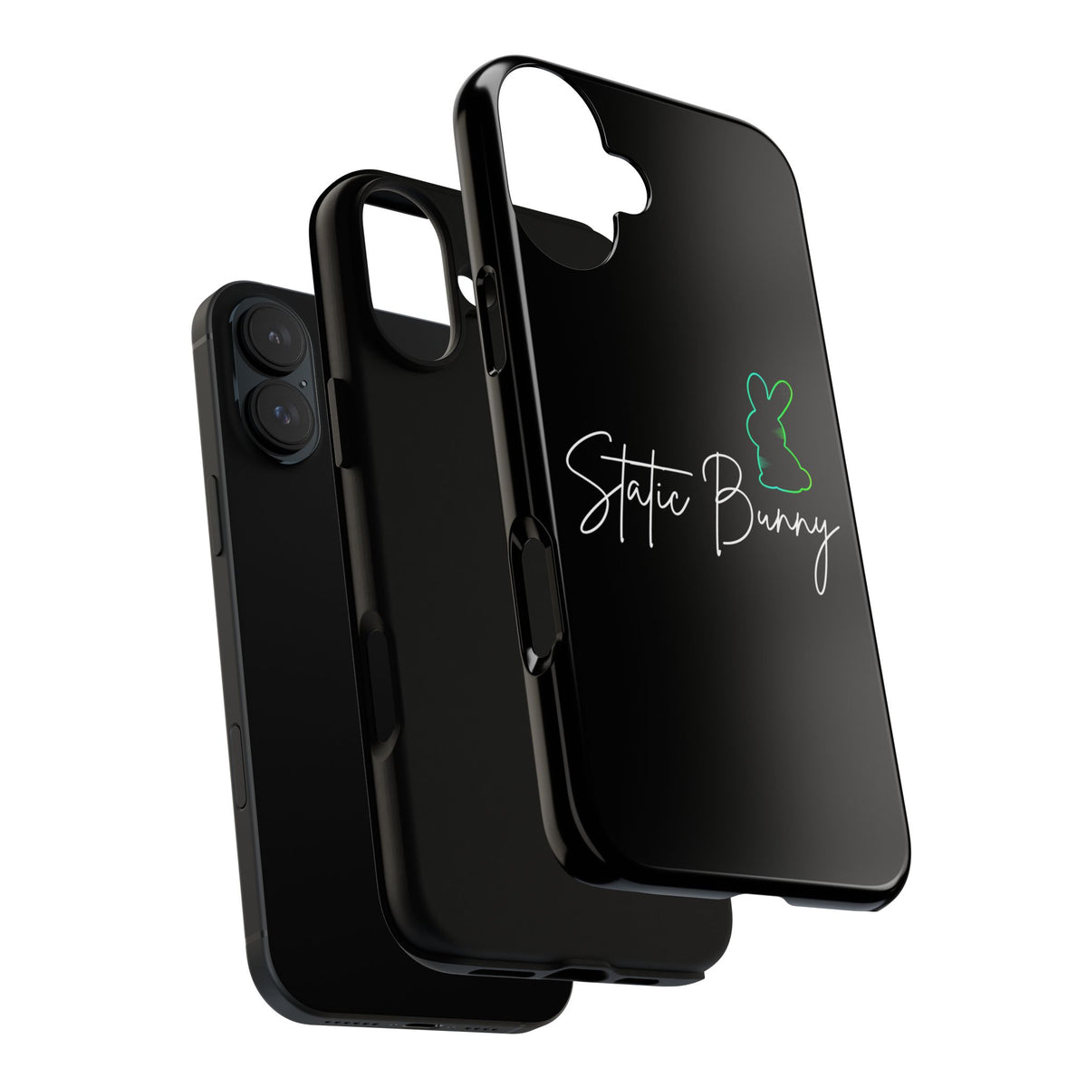 Static Bunny Phone Case - Radioactive