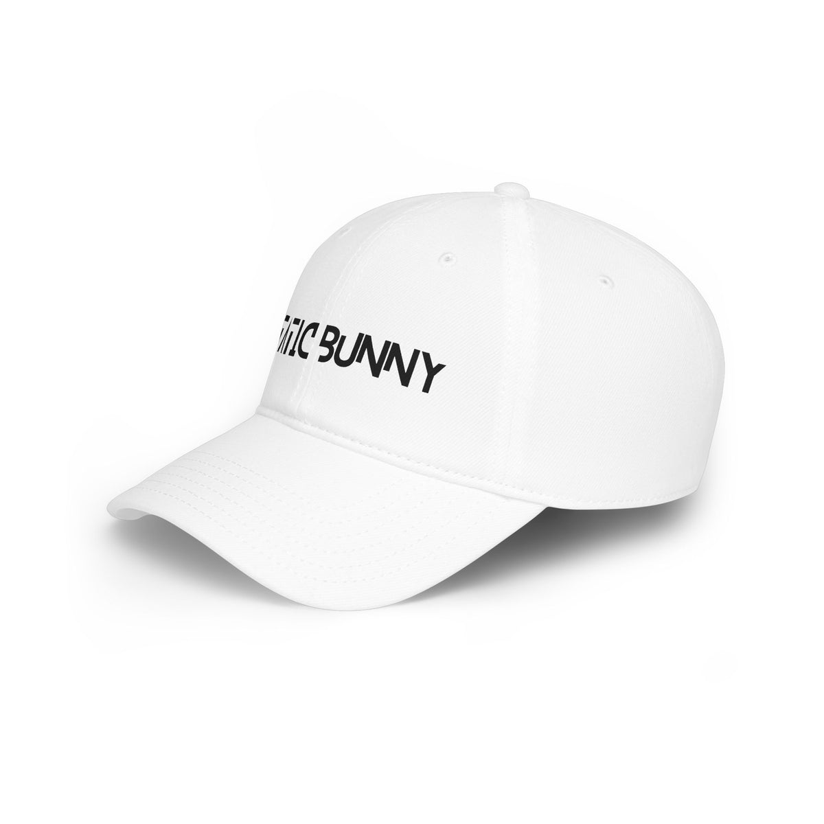 Static Bunny Baseball Cap - Synthwave Font