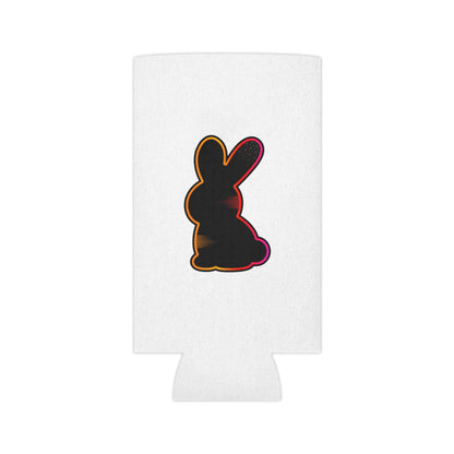 Static Bunny Can Cooler - Neon Sunset