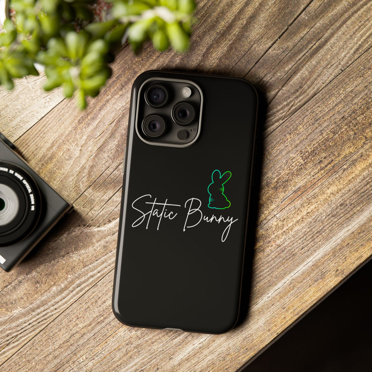 Static Bunny Phone Case - Radioactive