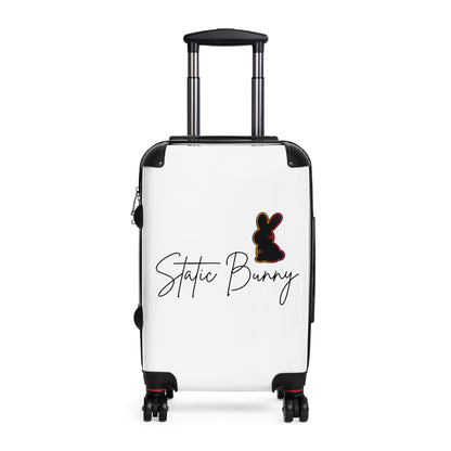 Static Bunny Carry-On Suitcase - Neon Sunset