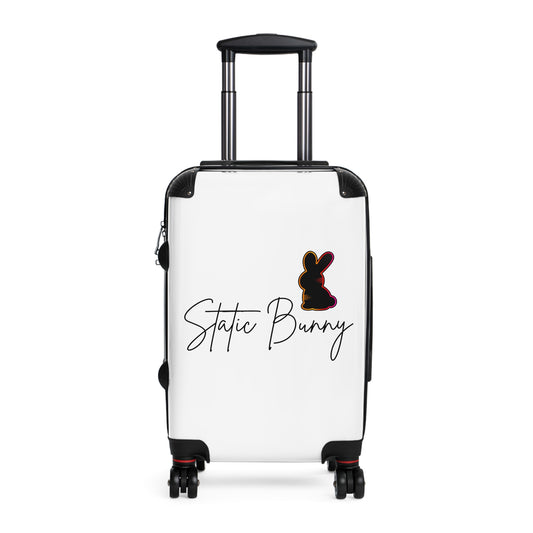 Static Bunny Carry-On Suitcase - Neon Sunset