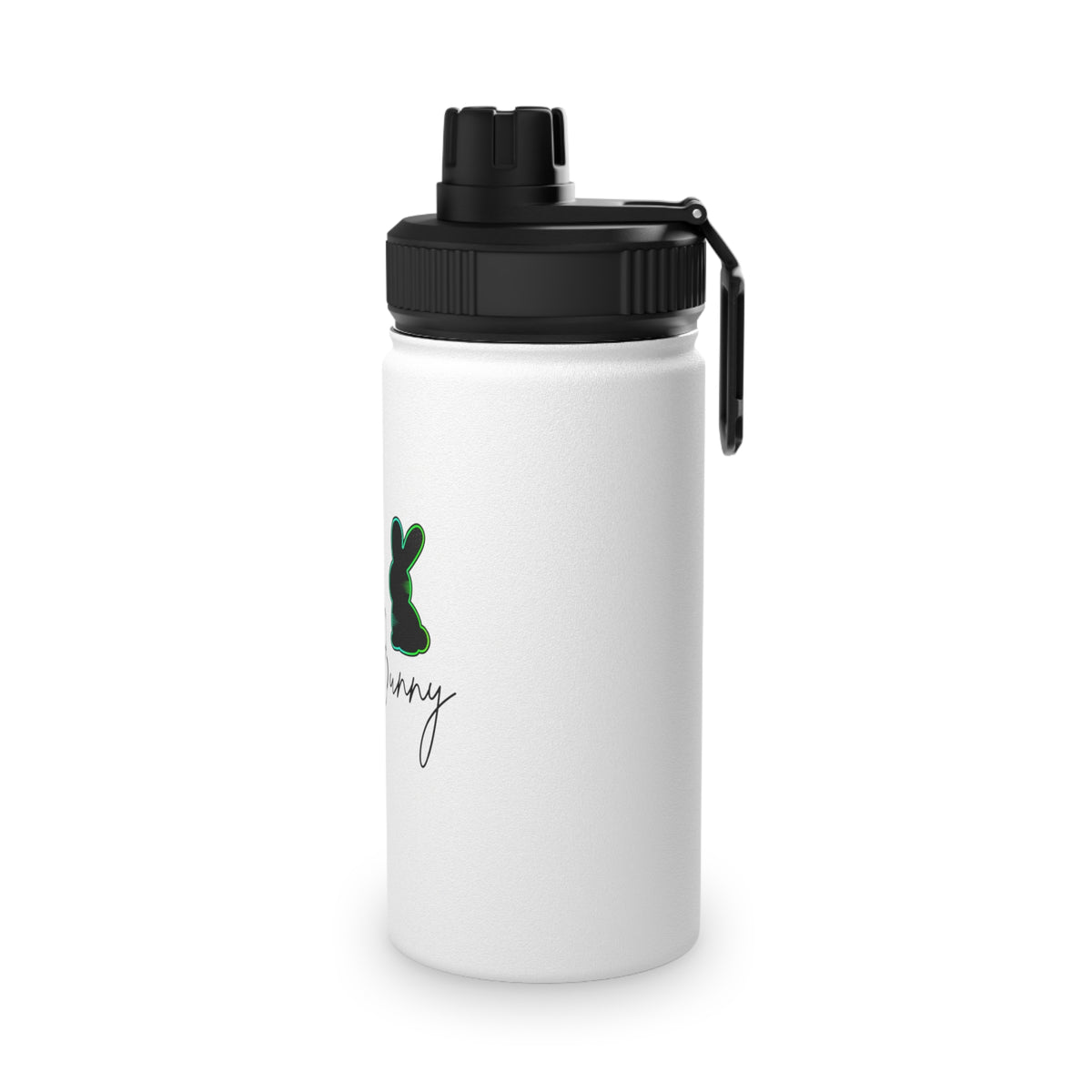 Static Bunny Water Bottle - Radioactive