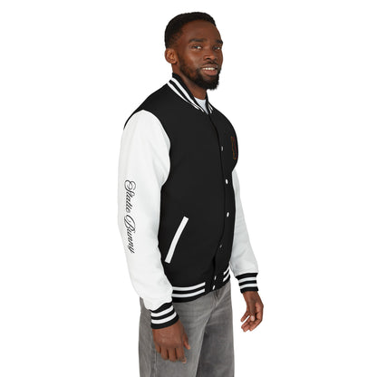 Static Bunny Letterman Jacket - Neon Sunset