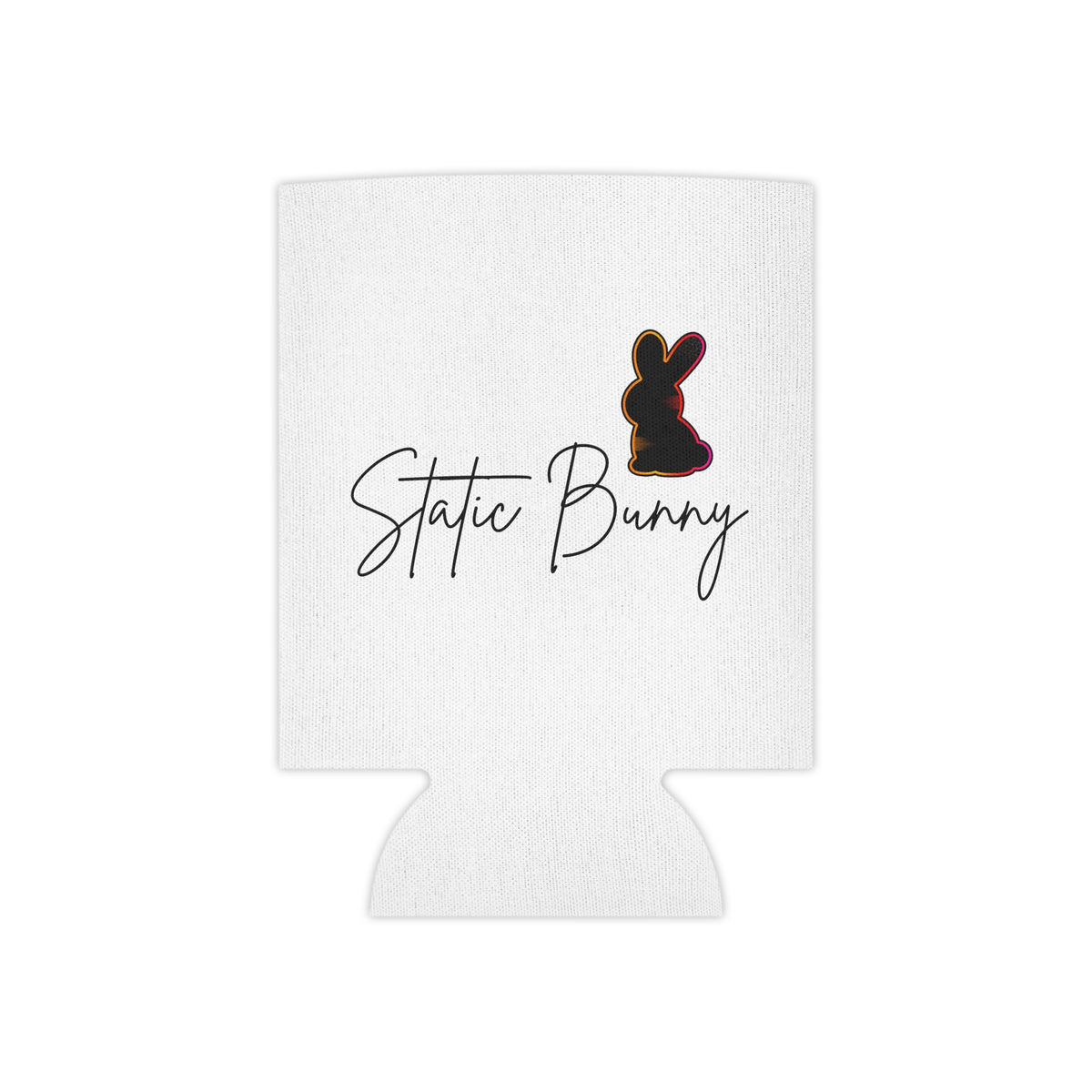 Static Bunny Can Cooler - Neon Sunset