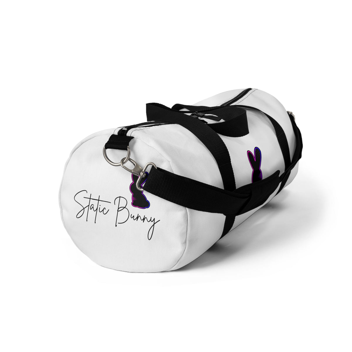 Static Bunny Duffel Bag - Synthwave