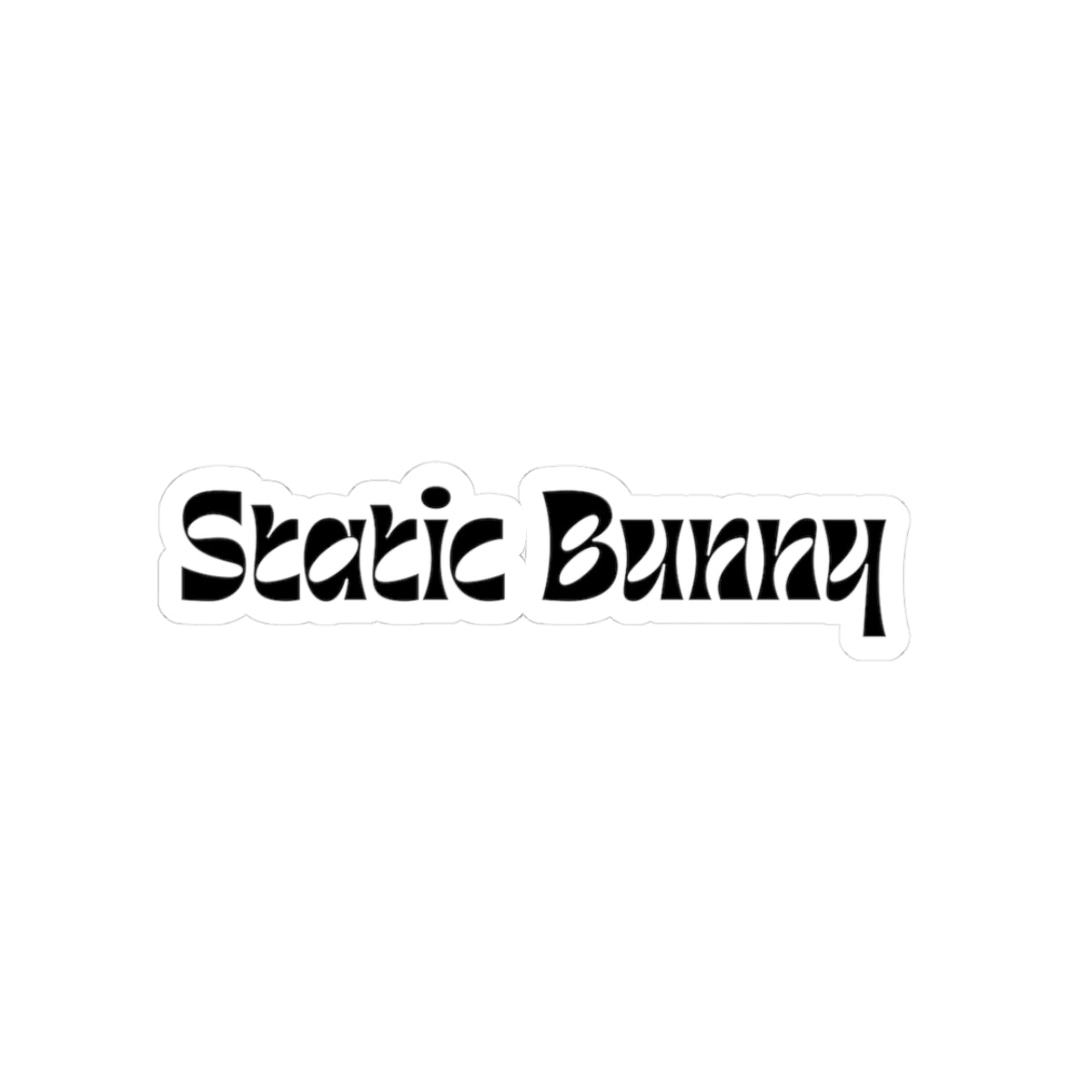 Static Bunny Sticker - Radioactive