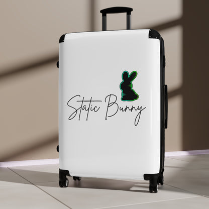 Static Bunny Carry-on Suitcase - Radioactive