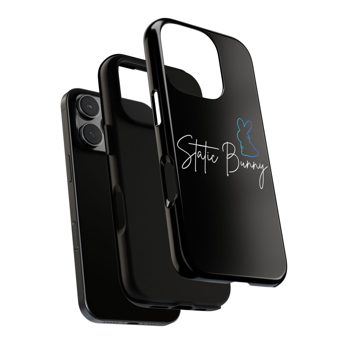 Static Bunny Phone Case - Deep Hydro