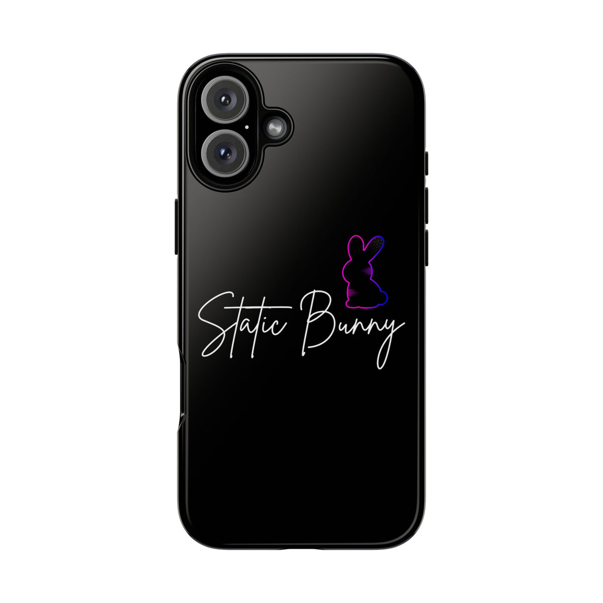 Static Bunny Phone Case - Synthwave