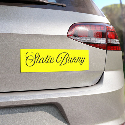 Static Bunny Magnet — Neon Sunset