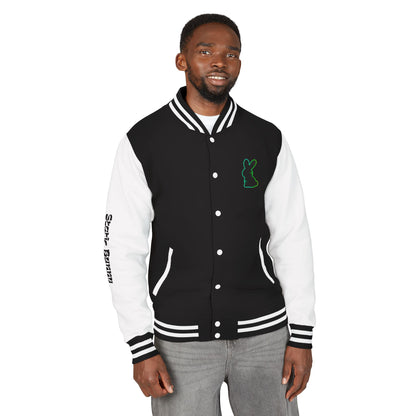 Static Bunny Letterman Jacket - Radioactive